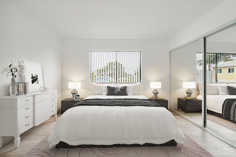 Consistent multi-angle staging result for a real estate listing